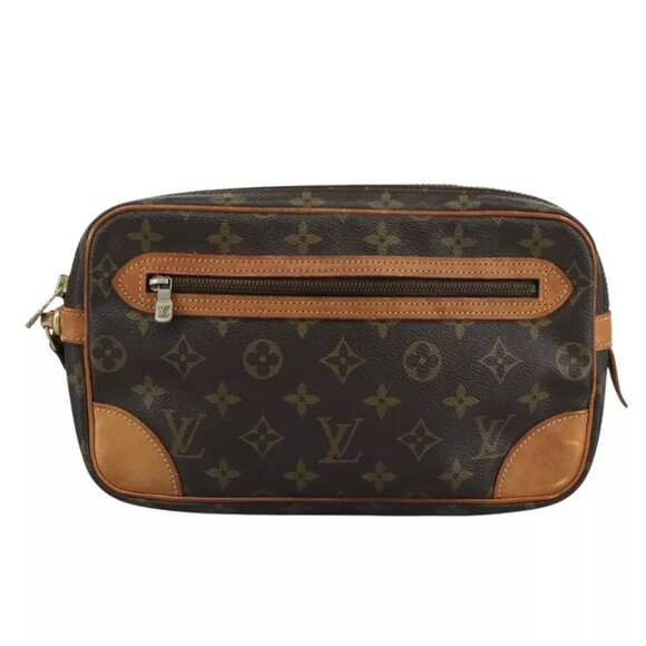 LOUIS VUITTON Monogram Marly Dragonne GM Clutch Bag - Picture 1 of 16